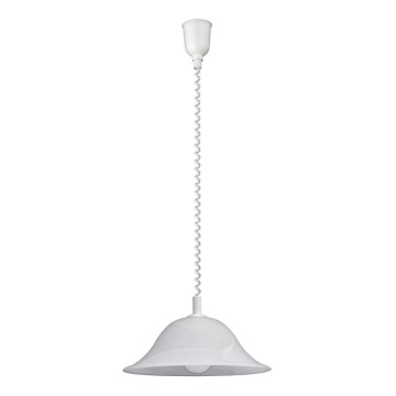 Rabalux - Höhenverstellbare Pendelleuchte 1xE27/60W/230V aus Alabasterglas