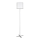 Rabalux - Lampada con piedistallo 1xE27/40W/230V bianco/argento