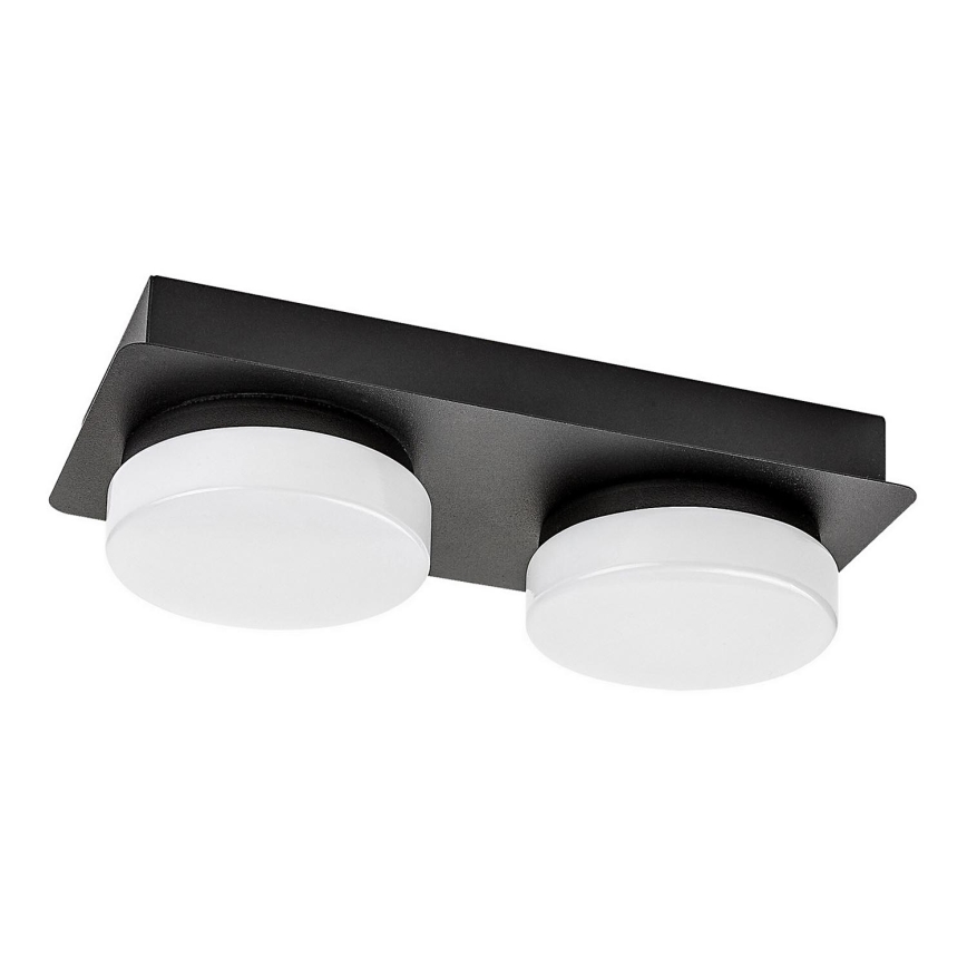 Rabalux - Lampada da soffitto LED per bagno 2xLED/5,5W/230V IP44 nero