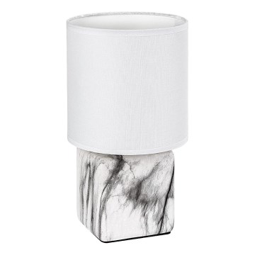Rabalux - Lampada da tavolo 1xE14/40W/230V bianco/effetto marmo