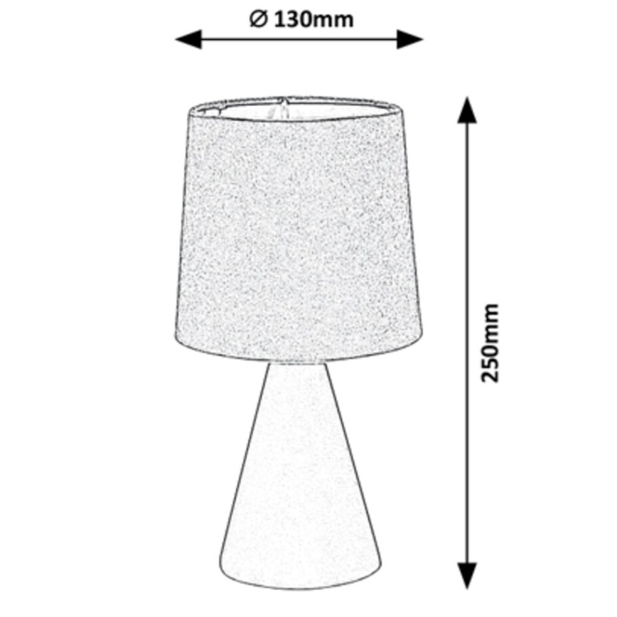 Rabalux - Lampada da tavolo 1xE14/40W/230V grigia