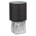 Rabalux - Lampada da tavolo 1xE14/40W/230V nera/effetto marmo