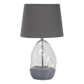 Rabalux - Lampada da tavolo 1xE27/40W/230V grigio