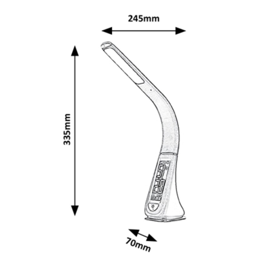Rabalux - Lampada da tavolo LED dimmerabile touch LED/5W/230V bianca