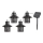 Rabalux - Lampada LED solare 8xLED/0,1W/1,2V IP44 1200 mAh