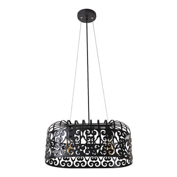 Rabalux - Lampadario 2xE27/60W/230V nero
