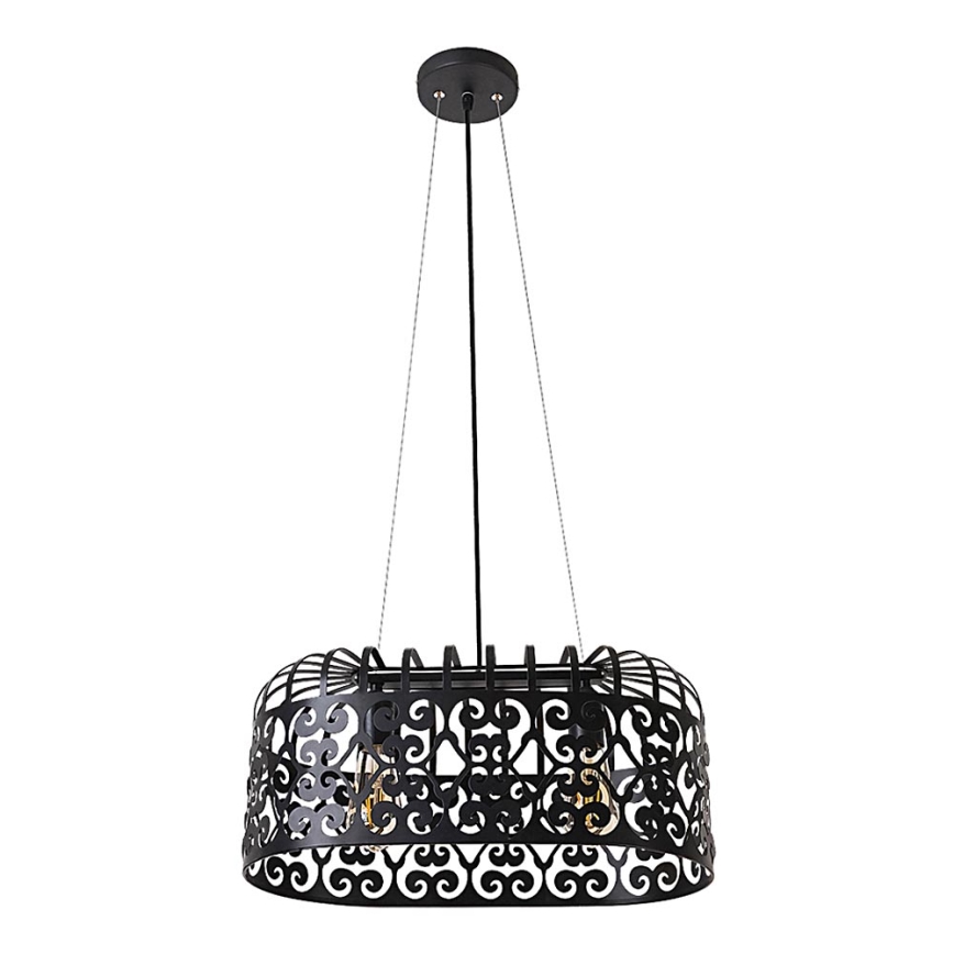 Rabalux - Lampadario 2xE27/60W/230V nero