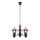 Rabalux - Lampadario a sospensione con catena 3xE14/40W/230V noce