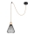 Rabalux - Lampadario a sospensione con filo 1xE27/40W/230V nero/faggio