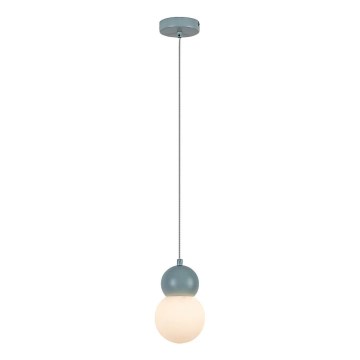 Rabalux - Lampadario a sospensione con filo 1xG9/38W/230V blu