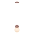 Rabalux - Lampadario a sospensione con filo 1xG9/38W/230V rosa