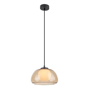 Rabalux - Lampadario a sospensione con filo 1xG9/5W/230V marrone/fumé