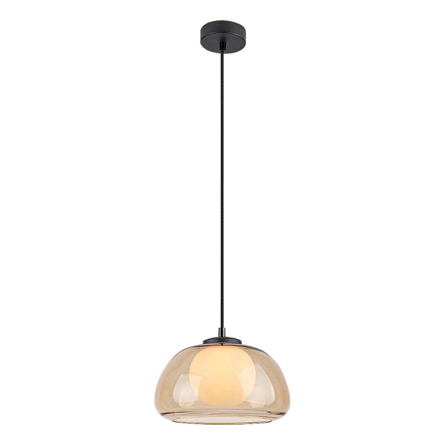 Rabalux - Lampadario a sospensione con filo 1xG9/5W/230V marrone/fumé