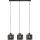 Rabalux - Lampadario a sospensione con filo 3xE27/40W/230V nero