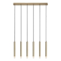 Rabalux - Lampadario a sospensione con filo 6xG9/5W/230V oro