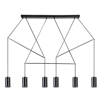 Rabalux - Lampadario a sospensione con filo 6xGU10/50W/230V
