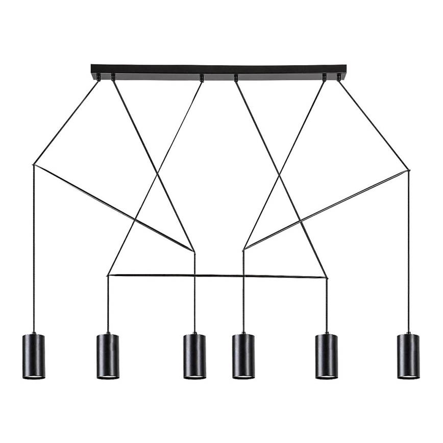 Rabalux - Lampadario a sospensione con filo 6xGU10/50W/230V