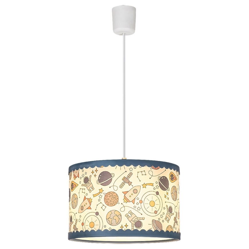 Rabalux - Lampadario a sospensione per bambini 1xE27/40W/230V blu