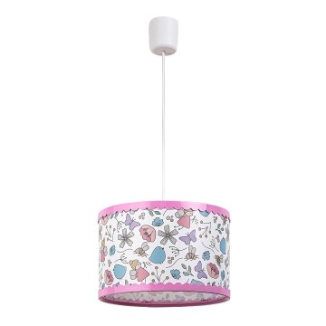 Rabalux - Lampadario a sospensione per bambini 1xE27/40W/230V rosa