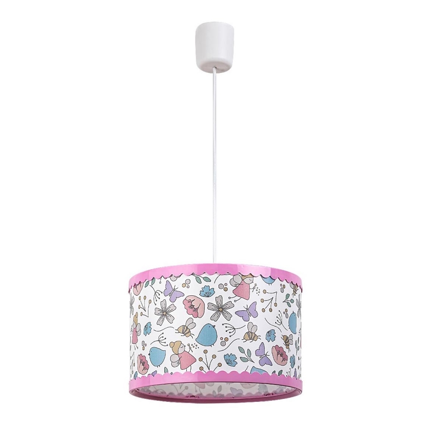 Rabalux - Lampadario a sospensione per bambini 1xE27/40W/230V rosa