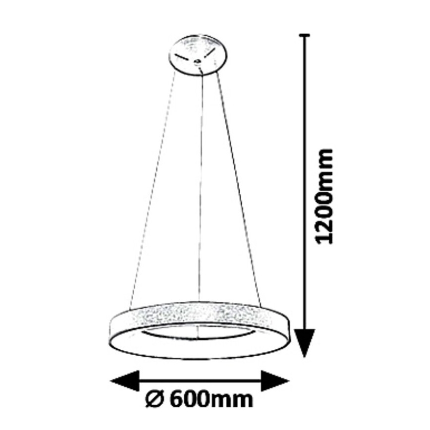 Rabalux - Lampadario LED a sospensione con filo CARMELLA LED/50W/230V