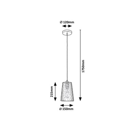 Rabalux - Lampadario su filo 1xE27/40W/230V