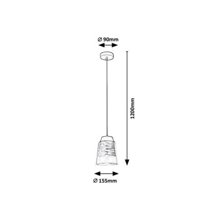 Rabalux - Lampadario su filo 1xE27/60W/230V