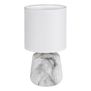 Rabalux - Lampe de table 1xE14/40W/230V blanche/effet marbre