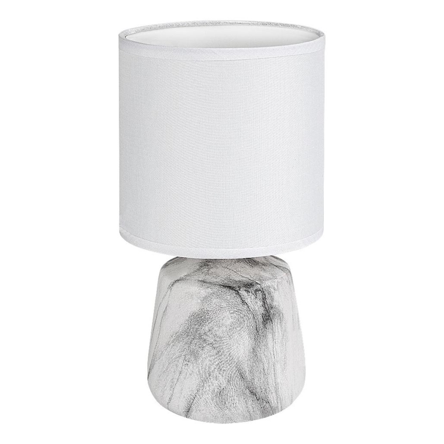 Rabalux - Lampe de table 1xE14/40W/230V blanche/effet marbre