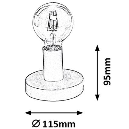 Rabalux - Lampe de table 1xE27/60W/230V