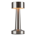 Rabalux - Lampe de table tactile rechargeable LED/2,7W/5V 1200mAh 3000/4000/6000K chrome mat
