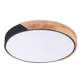 Rabalux - LED-Deckenleuchte LED/24W/230V schwarz/Eiche, Ø 41,5 cm