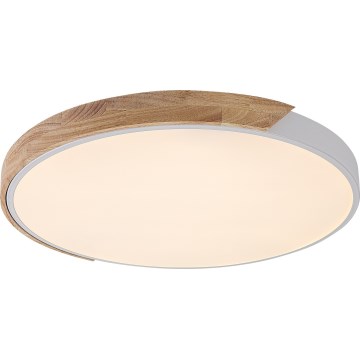 Rabalux - LED-Deckenleuchte LED/40W/230V 3000/4000/6500K weiß/Eiche Ø 61 cm