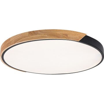 Rabalux - LED-Deckenleuchte LED/42W/230V 3000/4000/6500K schwarz/Eiche Ø 61 cm