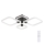 Rabalux - LED-dimmbare Deckenleuchte LED/47W/230V 3000/4000/6000K + Fernbedienung 46x54 cm