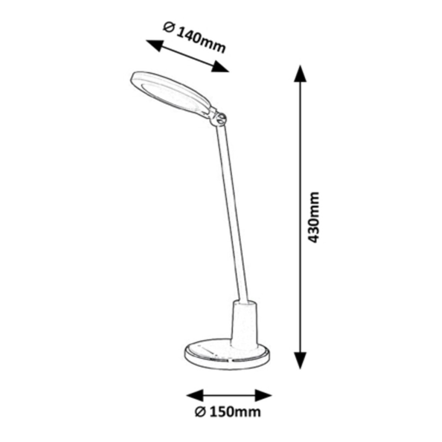 Rabalux - LED Dimmbare Touch-Tischleuchte LED/10W/230V 3000-6000K