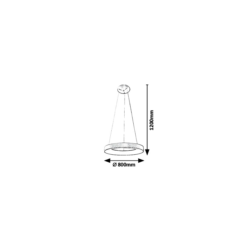 Rabalux - LED Hängeleuchte CARMELLA LED/80W/230V