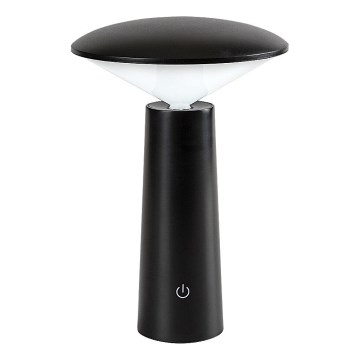 Rabalux - LED Lampada da tavolo touch ricaricabile e dimmerabile POLPERRO LED/3W/3,7V 1200mAh nero