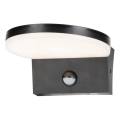 Rabalux - LED Outdoor-Wandleuchte mit Sensor LED/9W/230V 2700/4000/6500K IP54 schwarz