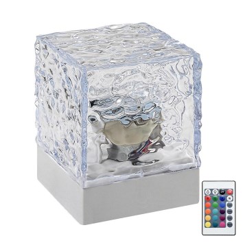 Rabalux - LED RGB Lampada da tavolo ricaricabile dimmerabile LED/1W/5V/3xAA + telecomando