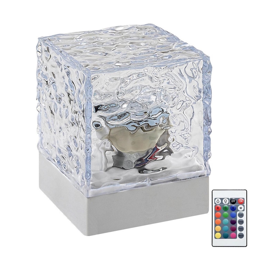 Rabalux - LED RGB Lampada da tavolo ricaricabile dimmerabile LED/1W/5V/3xAA + telecomando