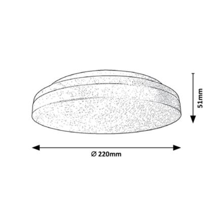 Rabalux - Plafoniera LED per bagno 18W/230V IP54 3000K/4000K/6000K Ø 22 cm