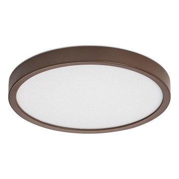 Rabalux - Plafoniera da soffitto per bagno LED/18W/230V 3000/4000/6000K Ø 29 cm IP44 marrone