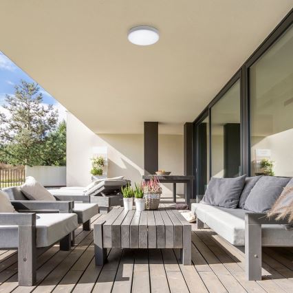 Rabalux - Plafoniera LED/24W/230V 2800-6000K IP44 bianco Ø 30 cm