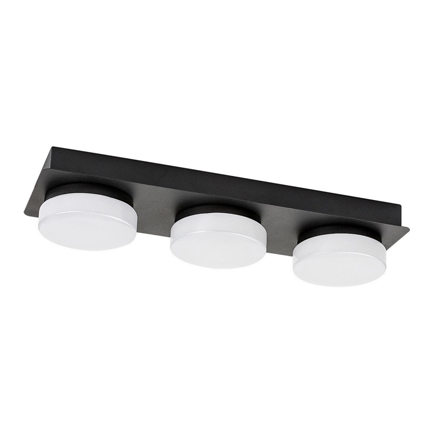 Rabalux - Plafoniera LED da bagno 3xLED/6W/230V IP44 nero