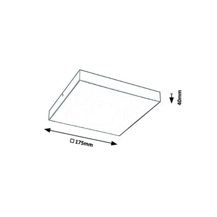 Rabalux - Plafoniera LED da bagno LED/18W/230V 3000-6000K IP44 bianca