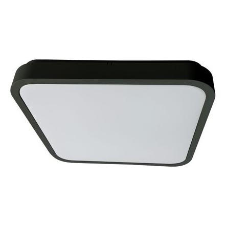 Rabalux - Plafoniera LED da bagno LED/24W/230V 3000/4000/6000K IP44 29x29 cm nero