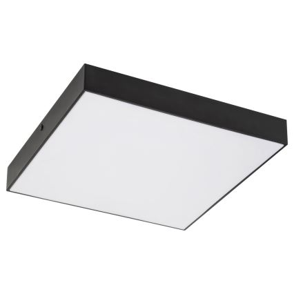 Rabalux - Plafoniera LED 18W/230V 3000-6000K IP44 nera 17,5x17,5 cm