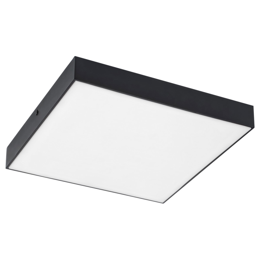 Rabalux - Plafoniera LED 18W/230V 3000-6000K IP44 nera 17,5x17,5 cm