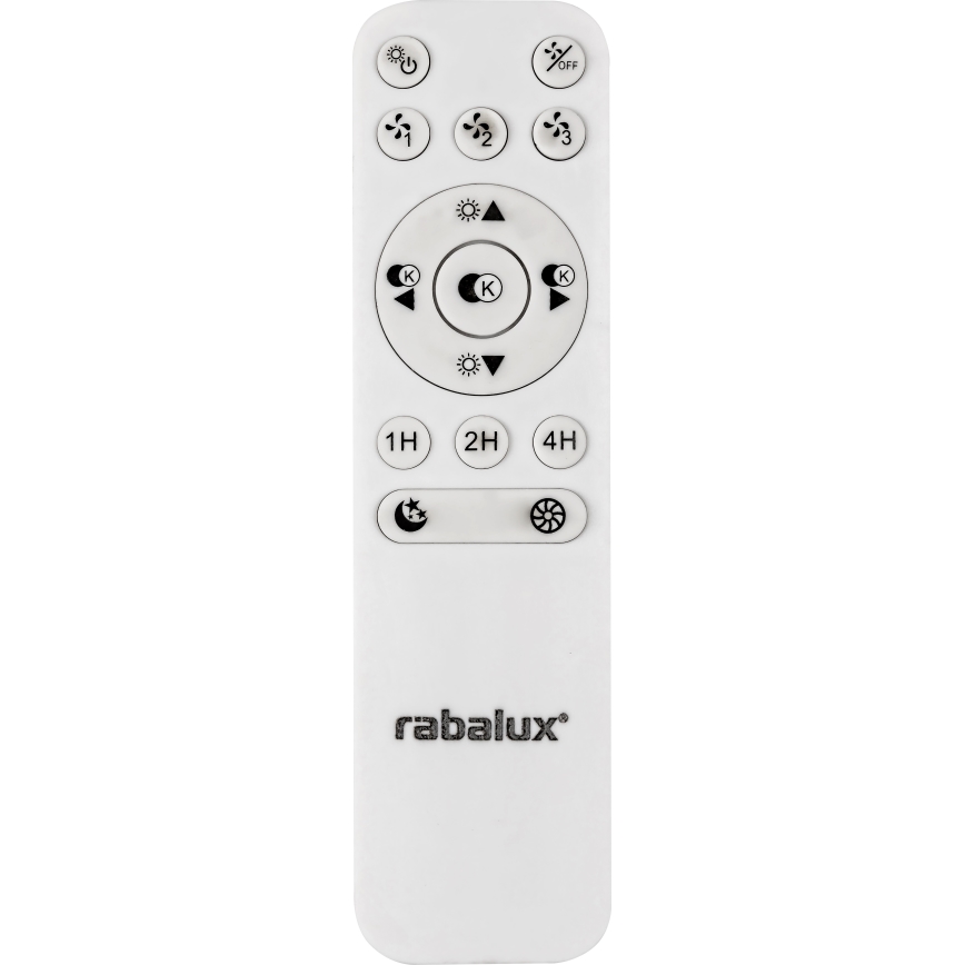 Rabalux - Plafoniera LED dimmerabile con ventilatore LED/40W/230V + TC 3000-6500K